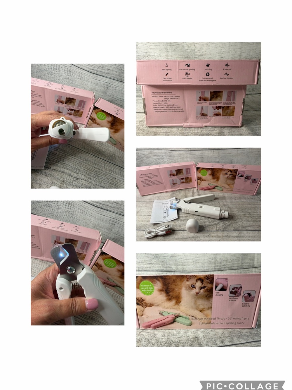 Pet Nail Trimmer for Small Pets - White